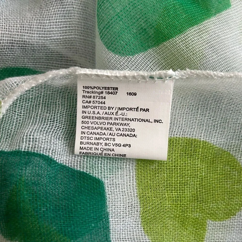 Saint Patrick’s Day Green Love Hearts Sheer Long Scarf Headscarf Wrap